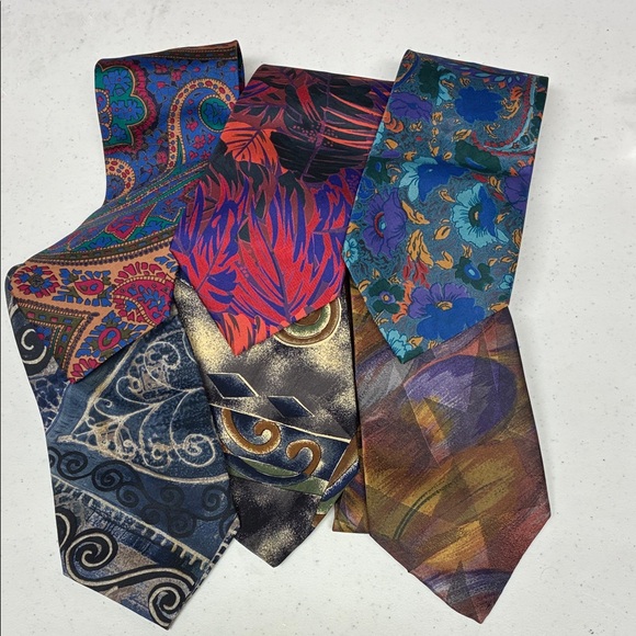 Bundle 6 Assorted Patterned Ties Set - Picture 2 of 9